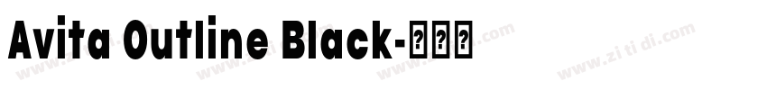 Avita Outline Black字体转换